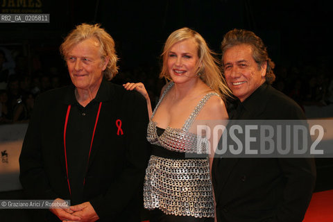 01_09_2007 - VENICE - 64TH FILM FESTIVAL - RED CARPET FILM BLADE RUNNER: THE FINAL CUT LEFT THE ACTORS RUTGER HAUER, THE ACTRESS DARYL HANNAH AND EDWARD JAMES OLMOS ©Graziano Arici/Rosebud2