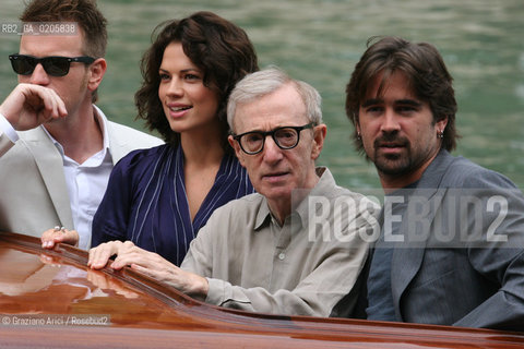 02_09_2007 - VENICE - 64TH FILM FESTIVAL - FILM CASSANDRAS DREAM - THE ARRIVAL OF THE DIRECTOR WOODY ALLEN, ACTRESS HAYLEY ATWELL, ACTOR COLIN FARREL AND THE ACTOR EWAN MCGREGOR ©Graziano Arici/Rosebud2