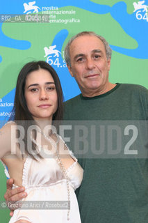 02_09_2007 - VENICE - 64TH FILM FESTIVAL - FILM CLEOPATRA - THE DIRECTOR JULIO BRESSANE AND THE ACTRESS ALESSANDRA NEGRINI ©Graziano Arici/Rosebud2