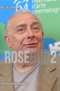 02_09_2007 - VENICE - 64TH FILM FESTIVAL - FILM LA FILLE COUPEE EN DEUX - THE DIRECTOR CLAUDE CHABROL ©Graziano Arici/Rosebud2