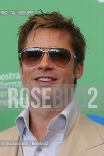 02_09_2007 - VENICE - 64TH FILM FESTIVAL - FILM THE ASSASINATION OF JESSE JAMES BY THE COWARD ROBERT FORD - THE ACTOR BRAD PITT ©Graziano Arici/Rosebud2