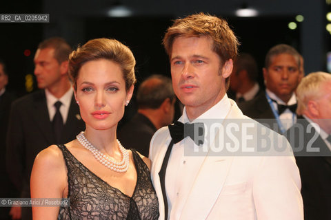 02_09_2007 - VENICE - 64TH FILM FESTIVAL - FILM THE ASSASINATION OF JESSE JAMES BY THE COWARD ROBERT FORD - BRAD PITT AND ANGELINA JOLIE ©Graziano Arici/Rosebud2
