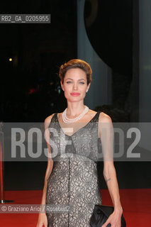 02_09_2007 - VENICE - 64TH FILM FESTIVAL - FILM THE ASSASINATION OF JESSE JAMES BY THE COWARD ROBERT FORD -  ANGELINA JOLIE ©Graziano Arici/Rosebud2