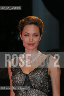 02_09_2007 - VENICE - 64TH FILM FESTIVAL - FILM THE ASSASINATION OF JESSE JAMES BY THE COWARD ROBERT FORD -  ANGELINA JOLIE ©Graziano Arici/Rosebud2