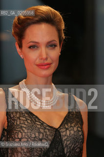 02_09_2007 - VENICE - 64TH FILM FESTIVAL - FILM THE ASSASINATION OF JESSE JAMES BY THE COWARD ROBERT FORD -  ANGELINA JOLIE ©Graziano Arici/Rosebud2