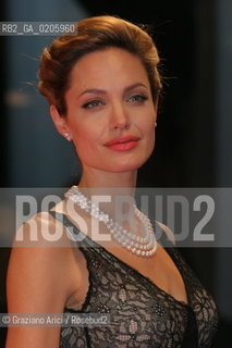 02_09_2007 - VENICE - 64TH FILM FESTIVAL - FILM THE ASSASINATION OF JESSE JAMES BY THE COWARD ROBERT FORD -  ANGELINA JOLIE ©Graziano Arici/Rosebud2