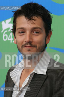 03_09_2007 - VENICE - 64TH FILM FESTIVAL - FILM COCHOCHI DIRECTOR DIEGO LUNA ©Graziano Arici/Rosebud2