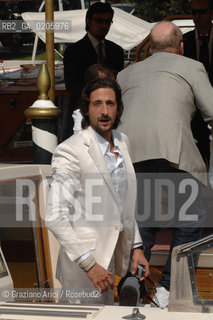 03_09_2007 - VENICE - 64TH FILM FESTIVAL - FILM THE DARJEELING LIMITED ACTOR ADRIEN BRODY ©Graziano Arici/Rosebud2