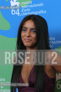 03_09_2007 - VENICE - 64TH FILM FESTIVAL - FILM LA GRAINE ET LE MULET - ACTRESS HAFSIA HERZI ©Graziano Arici/Rosebud2