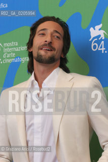 03_09_2007 - VENICE - 64TH FILM FESTIVAL - FILM THE DARJEELING LIMITED ACTOR ADRIEN BRODY ©Graziano Arici/Rosebud2