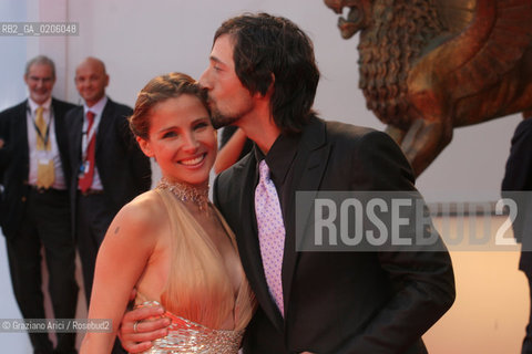 03_09_2007 - VENICE - 64TH FILM FESTIVAL - RED CARPET FILM THE DARJEELING LIMITED - ACTOR ADRIEN BRODY WITH HIS GIRLFRIEND ELSA PATAKY ©Graziano Arici/Rosebud2