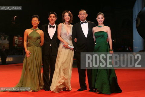 03_09_2007 - VENICE - 64TH FILM FESTIVAL - FILM TAIYANG ZHAOCHANG SHENGQI (THE SUN ALSO RISES) - LEFT TO RIGHT: ACTRESSES JOAN CHEN, KONG WEI, ZHOU YUN. ©Graziano Arici/Rosebud2