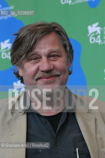 04_09_2007 - VENICE - 64TH FILM FESTIVAL - FILM STAUB (DUST) - THE DIRECTOR HARTMUT BITOMSKY. ©Graziano Arici/Rosebud2