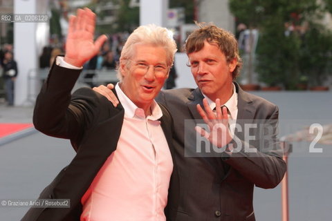 04_09_2007 - VENICE - 64TH FILM FESTIVAL - FILM IM NOT THERE THE DIRECTOR TODD HAYNES WITH THE ACTOR RICHARD GERE . ©Graziano Arici/Rosebud2
