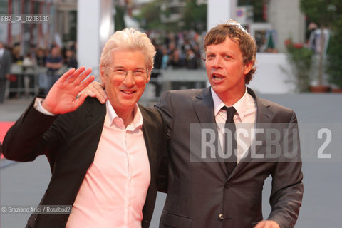04_09_2007 - VENICE - 64TH FILM FESTIVAL - FILM IM NOT THERE THE DIRECTOR TODD HAYNES WITH THE ACTOR RICHARD GERE . ©Graziano Arici/Rosebud2