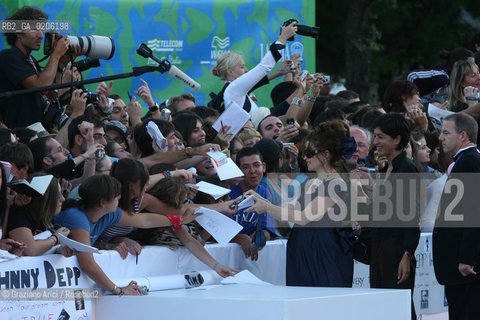 05_09_2007 - VENICE - 64TH FILM FESTIVAL - GOLDEN LION FOR LIFETIME ACHIEVEMENT TO TIM BARTON -  HELENA BONHAM CARTER  ©Graziano Arici/Rosebud2