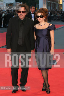 05_09_2007 - VENICE - 64TH FILM FESTIVAL - GOLDEN LION FOR LIFETIME ACHIEVEMENT TO TIM BARTON - TIM BURTON WITH HIS WIFE HELENA BONHAM CARTER  ©Graziano Arici/Rosebud2