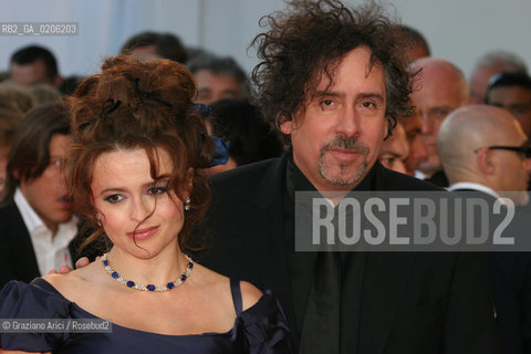 05_09_2007 - VENICE - 64TH FILM FESTIVAL - GOLDEN LION FOR LIFETIME ACHIEVEMENT TO TIM BARTON - TIM BURTON WITH HIS WIFE HELENA BONHAM CARTER  ©Graziano Arici/Rosebud2