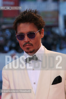 05_09_2007 - VENICE - 64TH FILM FESTIVAL - GOLDEN LION FOR LIFETIME ACHIEVEMENT TO TIM BARTON - JOHNNY DEPP  ©Graziano Arici/Rosebud2