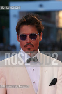 05_09_2007 - VENICE - 64TH FILM FESTIVAL - GOLDEN LION FOR LIFETIME ACHIEVEMENT TO TIM BARTON - JOHNNY DEPP  ©Graziano Arici/Rosebud2