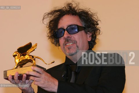 05_09_2007 - VENICE - 64TH FILM FESTIVAL - GOLDEN LION FOR LIFETIME ACHIEVEMENT TO TIM BARTON - TIM BURTON   ©Graziano Arici/Rosebud2