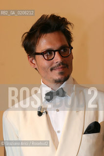 05_09_2007 - VENICE - 64TH FILM FESTIVAL - GOLDEN LION FOR LIFETIME ACHIEVEMENT TO TIM BARTON - JOHNNY DEPP  ©Graziano Arici/Rosebud2