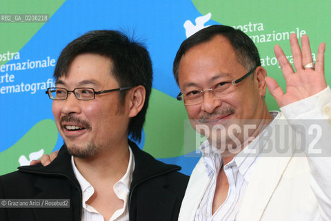 06_09_2007 - VENICE - 64TH FILM FESTIVAL - FILM SHENTAN (MAD DETECTIVE) - THE DIRECTORS JOHNNIE TO (WHITE JACKET) AND WAI KA FAI ©Graziano Arici/Rosebud2
