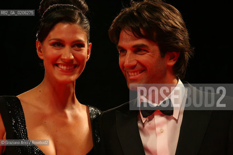 06_09_2007 - VENICE - 64TH FILM FESTIVAL - RED CARPET FILM LORA DI PUNTA - ACTRESS GIULIA BEVILACQUA WITH THE ACTOR MICHELE LASTELLA ©Graziano Arici/Rosebud2