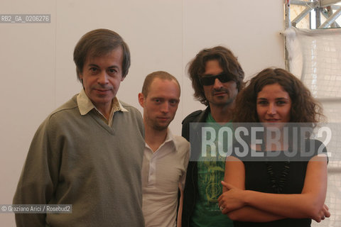 07_09_2007 - VENICE - 64TH FILM FESTIVAL - FILM CALLAS ASSOLUTA - THE DIRECTOR PHILIPPE KOHLY WITH THE PRODUCERS AND ASSISTANT ©Graziano Arici/Rosebud2