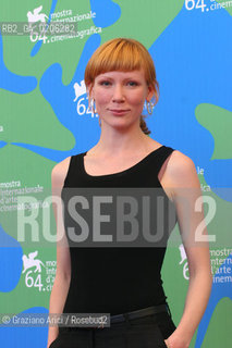 07_09_2007 - VENICE - 64TH FILM FESTIVAL - FILM SUGISBALL (AUTUMN BALL) - THE ACTRESS MAARJA JAKOBSON ©Graziano Arici/Rosebud2