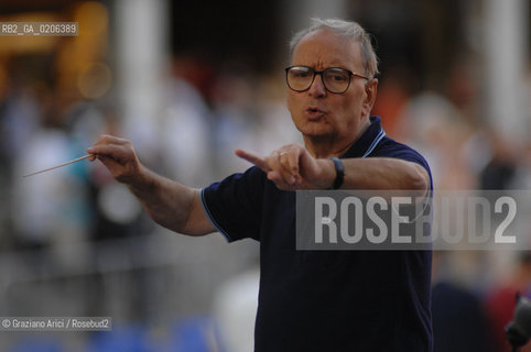 VENICE 10/09/07 - CONCERT IN ST.MARKS SQUARE OF THE COMPONIST ENNIO MORRICONE ©Graziano Arici/Rosebud2 MUSICA COMPOSITORE OSCAR