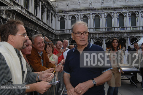 VENICE 10/09/07 - CONCERT IN ST.MARKS SQUARE OF THE COMPONIST ENNIO MORRICONE ©Graziano Arici/Rosebud2 MUSICA COMPOSITORE OSCAR