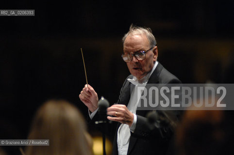 VENICE 10/09/07 - CONCERT IN ST.MARKS SQUARE OF THE COMPONIST ENNIO MORRICONE ©Graziano Arici/Rosebud2 MUSICA COMPOSITORE OSCAR