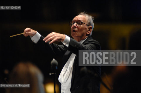 VENICE 10/09/07 - CONCERT IN ST.MARKS SQUARE OF THE COMPONIST ENNIO MORRICONE ©Graziano Arici/Rosebud2 MUSICA COMPOSITORE OSCAR