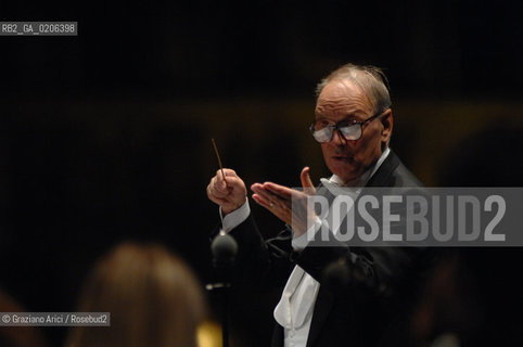 VENICE 10/09/07 - CONCERT IN ST.MARKS SQUARE OF THE COMPONIST ENNIO MORRICONE ©Graziano Arici/Rosebud2 MUSICA COMPOSITORE OSCAR