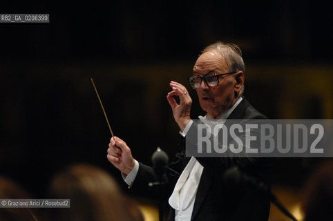 VENICE 10/09/07 - CONCERT IN ST.MARKS SQUARE OF THE COMPONIST ENNIO MORRICONE ©Graziano Arici/Rosebud2 MUSICA COMPOSITORE OSCAR