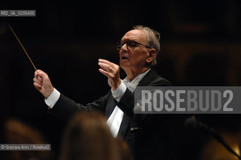 VENICE 10/09/07 - CONCERT IN ST.MARKS SQUARE OF THE COMPONIST ENNIO MORRICONE ©Graziano Arici/Rosebud2 MUSICA COMPOSITORE OSCAR