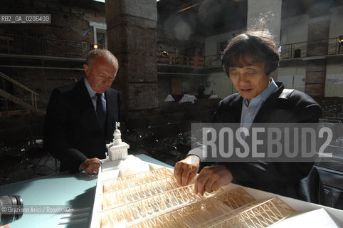VENICE 20/09/07 - CERIMONY OF CONSIGNEMENT OF THE PUNTA DELLA DOGANA TO FRANCOIS PINAULT TO BUILD THE NEW ART CONTEMPORANY MUSEUM IN VENICE WITH THE ARCHITECT TADAO ANDO AND THE MAYOR MASSIMO CACCIARI ©Graziano Arici/Rosebud2 ARTE