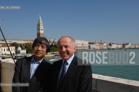 VENICE 20/09/07 - CERIMONY OF CONSIGNEMENT OF THE PUNTA DELLA DOGANA TO FRANCOIS PINAULT TO BUILD THE NEW ART CONTEMPORANY MUSEUM IN VENICE WITH THE ARCHITECT TADAO ANDO AND THE MAYOR MASSIMO CACCIARI ©Graziano Arici/Rosebud2 ARTE