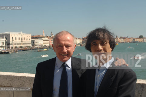 VENICE 20/09/07 - CERIMONY OF CONSIGNEMENT OF THE PUNTA DELLA DOGANA TO FRANCOIS PINAULT TO BUILD THE NEW ART CONTEMPORANY MUSEUM IN VENICE WITH THE ARCHITECT TADAO ANDO AND THE MAYOR MASSIMO CACCIARI ©Graziano Arici/Rosebud2 ARTE