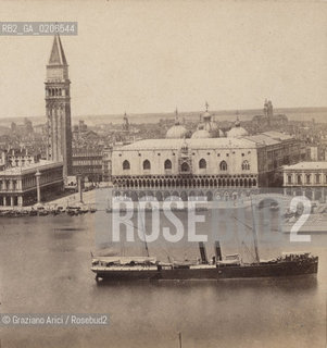 -VENEZIA, GIORGIO SOMMER ATELIER MONTE DI DIO 4 E MAGAZZINO S.CATERINA 5, NAPOLI, BACINO S. MARCO, ANTE 1873. POSITIVO ALLALBUMINA MONTATO SU CARTONE, FOTOGRAFIA STEREOSCOPICA, CM 17,6X8,4  ©ARCHIVIO Graziano Arici/Rosebud2  NAVE FOTOANTICHE.-VENICE, GIORGIO SOMMER ATELIER MONTE DI DIO 4 E MAGAZZINO S.CATERINA 5, NAPOLI, BACINO S. MARCO, ANTE 1873. ALBUMEN POSITIVE MOUNTED ON CARDBOARD, STEREOSCOPICAL PHOTOGRAPH CM 17,6X8,4 ©Graziano Arici / rosebud2