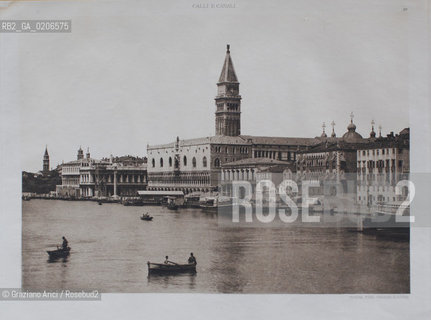 -VENEZIA, FERD. ONGANIA EDITORE, RACCOLTA CALLI E CANALI 1890 - BACINO DI S. MARCO. ELIOTIPIA, CM 45X33 ©ARCHIVIO Graziano Arici/Rosebud2  BARCA, FOTOANTICHE.-VENICE, FERD. ONGANIA EDITORE, RACCOLTA CALLI E CANALI 1890 - BACINO DI S. MARCO, HELIOTYPY, CM 45X33 ©Graziano Arici / rosebud2