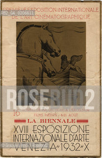 -VENEZIA, SENZA INDICAZIONE DAUTORE, PREMIERE EXPOSITION INTERNATIONALE DE LART CINEMATOGRAPHIQUE - 16 SOIREES DE PROJECTIONS A LEXCELSIOR FILMS INEDITS  6-21 AOUT - XVIII ESPOSIZIONE INTERNAZIONALE DARTE VENEZIA 1932, SENZA DATA.  CATALOGO DELLA MOSTRA DEL CINEMA, CM 12X18,5 ©ARCHIVIO Graziano Arici/Rosebud2  FOTOANTICHE.-VENICE, NO AUTHORS INDICATION, PREMIERE EXPOSITION INTERNATIONALE DE LART CINEMATOGRAPHIQUE - 16 SOIREES DE PROJECTIONS A LEXCELSIOR FILMS INEDITS  6-21 AOUT - XVIII ESPOSIZIONE INTERNAZIONALE DARTE VENEZIA 1932, UNDATED. CATALOGO DELLA MOSTRA DEL CINEMA, CM 12X18,5  ©Graziano Arici / rosebud2  .