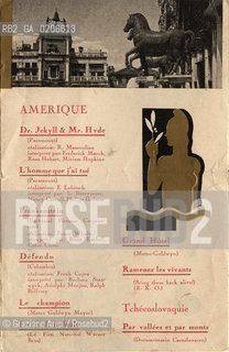 -VENEZIA, SENZA INDICAZIONE DAUTORE, PREMIERE EXPOSITION INTERNATIONALE DE LART CINEMATOGRAPHIQUE - 16 SOIREES DE PROJECTIONS A LEXCELSIOR FILMS INEDITS  6-21 AOUT - XVIII ESPOSIZIONE INTERNAZIONALE DARTE VENEZIA 1932, SENZA DATA.  CATALOGO DELLA MOSTRA DEL CINEMA, CM 12X18,5 ©ARCHIVIO Graziano Arici/Rosebud2  FOTOANTICHE.-VENICE, NO AUTHORS INDICATION, PREMIERE EXPOSITION INTERNATIONALE DE LART CINEMATOGRAPHIQUE - 16 SOIREES DE PROJECTIONS A LEXCELSIOR FILMS INEDITS  6-21 AOUT - XVIII ESPOSIZIONE INTERNAZIONALE DARTE VENEZIA 1932, UNDATED. CATALOGO DELLA MOSTRA DEL CINEMA, CM 12X18,5  ©Graziano Arici / rosebud2  .