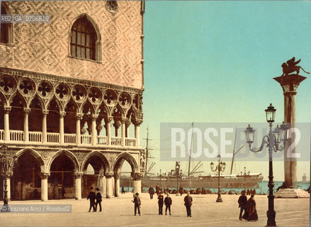 -VENEZIA, SENZA INDICAZIONE DAUTORE, PALAZZO DUCALE, SENZA DATA. CROMOLITOGRAFIA, CM 23,7X16,7 ©ARCHIVIO Graziano Arici/Rosebud2  FOTOANTICHE.-VENICE, NO AUTHORS INDICATION, PALAZZO DUCALE, UNDATED. CROMOLITHOGRAPHY, CM 23,7X16,7 ©Graziano Arici/Rosebud2 