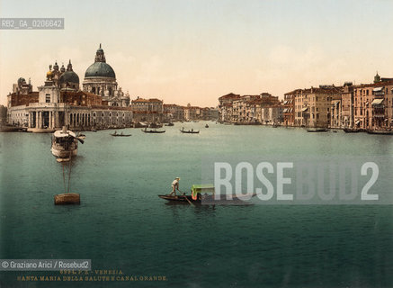 -VENEZIA, SENZA INDICAZIONE DAUTORE, SANTA MARIA DELLA SALUTE E CANAL GRANDE, SENZA DATA. CROMOLITOGRAFIA, CM 22,3X16,6 ©ARCHIVIO Graziano Arici/Rosebud2  FOTOANTICHE.-VENICE, NO AUTHORS INDICATION, SANTA MARIA DELLA SALUTE E CANAL GRANDE, UNDATED. CROMOLITHOGRAPHY, CM 22,3X16,6 ©Graziano Arici/Rosebud2 ..