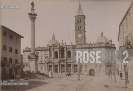 -ROMA, SENZA INDICAZIONE DAUTORE, CHIESA DI S.MARIA MAGGIORE, SENZA DATA. STAMPA ALLALBUMINA INCOLLATA SU CARTONE, CM 25,9X17,8 CONTENUTE ALLINTERNO DELLALBUM H.F.M.H FROM T.H.H.-IN REMEBRANCE OF A PLEASANT TOUR SEPTEMBER 22nd NOVEMBER15th 1888 DUBLINO. ©ARCHIVIO Graziano Arici/Rosebud2  FOTOANTICHE.-ROME, NO AUTHORS INDICATION, CHIESA DI S.MARIA MAGGIORE, UNDATED. ALBUMEN PHOTOGRAPH MOUNTED ON CARDBOARD, CM 25,9X17,8 ©Graziano Arici/Rosebud2 