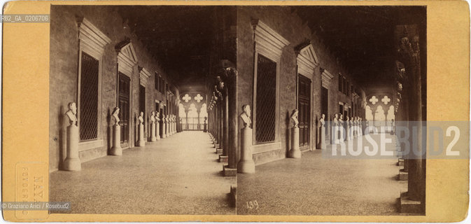 -VENEZIA, CARLO NAYA, LOGGIATO ESTERNO DI PALAZZO DUCALE, SENZA DATA. POSITIVO ALLALBUMINA MONTATO SU CARTONE, FOTOGRAFIA STEREOSCOPICA, CM 17,5X8,2  ©ARCHIVIO Graziano Arici/Rosebud2   FOTOANTICHE.-VENICE, CARLO NAYA, LOGGIATO ESTERNO DI PALAZZO DUCALE, UNDATED. ALBUMEN POSITIVE MOUNTED ON CARDBOARD, STEREOSCOPICAL PHOTOGRAPH CM 17,5X8,2 ©Graziano Arici / rosebud2