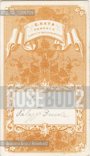 -VENEZIA, CARLO NAYA, PRIGIONI E PALAZZO DUCALE (RETRO), SENZA DATA. STAMPA ALLALBUMINA INCOLLATA SU CARTONE, CARTE DE VISITE, CM 6,1X10,5  ©ARCHIVIO Graziano Arici/Rosebud2  FOTOANTICHE.-VENICE, CARLO NAYA, PRIGIONI E PALAZZO DUCALE, UNDATED. ALBUMEN PHOTOGRAPH MOUNTED ON CARDBOARD, CARTE DE VISITE CM 6,1X10,5 ©Graziano Arici/Rosebud2 