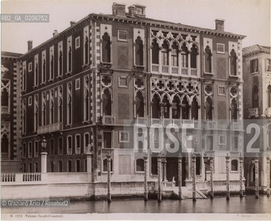 -VENEZIA, PAOLO SALVIATI, PALAZZO CAVALLI - FRANCHETTI, SENZA DATA. STAMPA ALLALBUMINA, CM 23,8X19,5 ©ARCHIVIO Graziano Arici/Rosebud2  FOTOANTICHE.-VENICE, PAOLO SALVIATI, PALAZZO CAVALLI - FRANCHETTI, UNDATED. ALBUMEN PHOTOGRAPH, CM 23,8X19,5 ©Graziano Arici/Rosebud2 